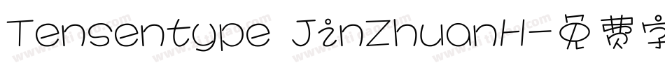 Tensentype JinZhuanH字体转换